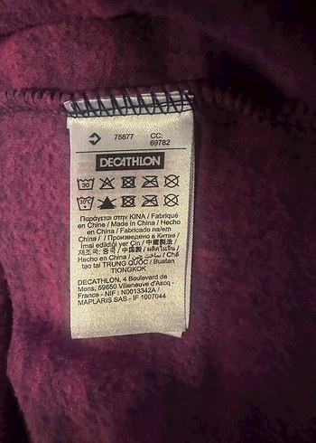 Mor  Yarım Fermuarlı Uzun Kollu Polar Sweatshirt - Görsel 5