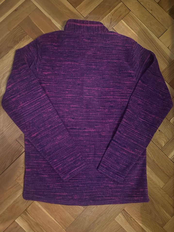 Mor  Yarım Fermuarlı Uzun Kollu Polar Sweatshirt - Görsel 4