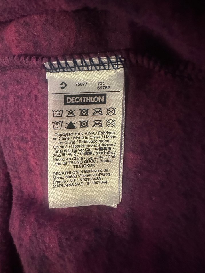 Mor  Yarım Fermuarlı Uzun Kollu Polar Sweatshirt - Görsel 5