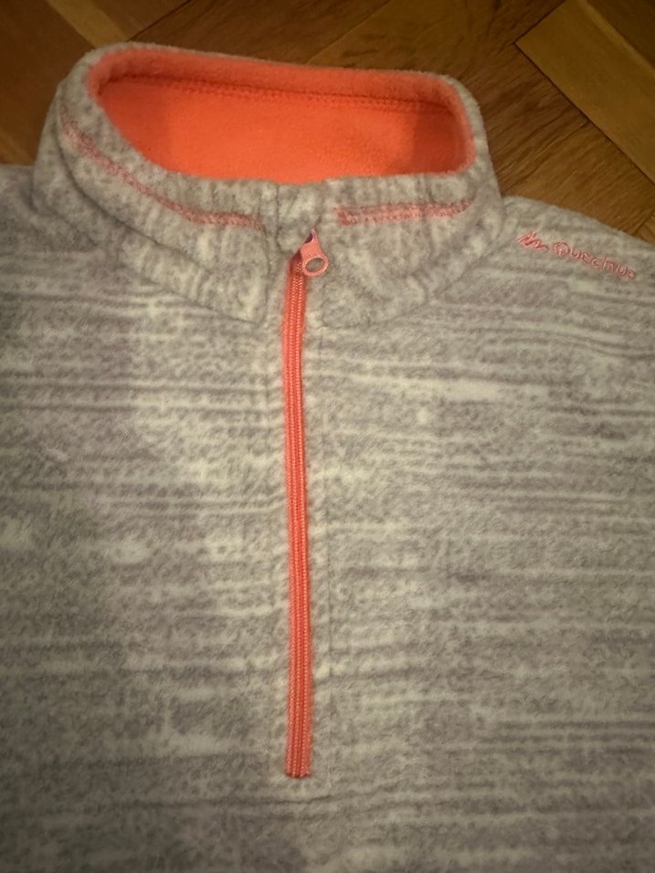 Gri Fermuarlı Yarım Boğazlı Polar - Görsel 2