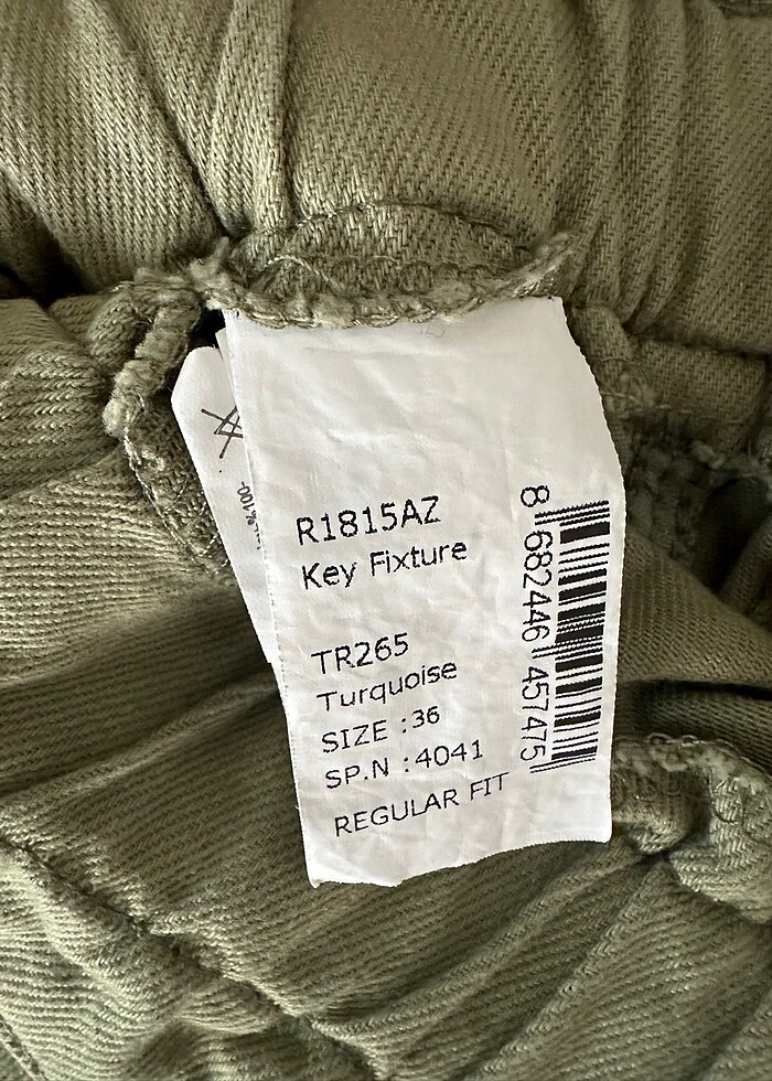 DeFacto Young yüksek bel haki denim şort - Görsel 5