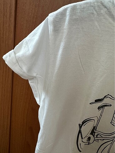 Mango baskılı beyaz tişört - Görsel 3