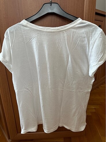 Mango baskılı beyaz tişört - Görsel 4