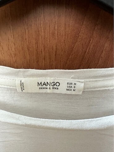 Mango baskılı beyaz tişört - Görsel 5