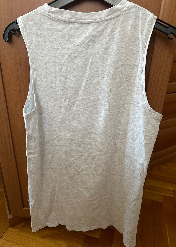 Zara açık gri tişört - Görsel 2