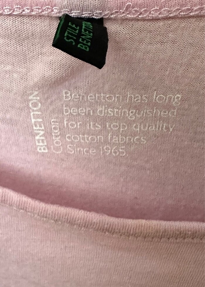 Benetton baskılı tişört - Görsel 4