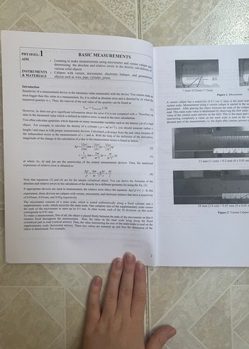General Physics Experiments - Physics 101 EL Kitabı - Görsel 2