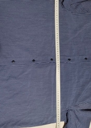 Kadın Çizgili Uzun Kollu Gömlek 1 adet - Görsel 5