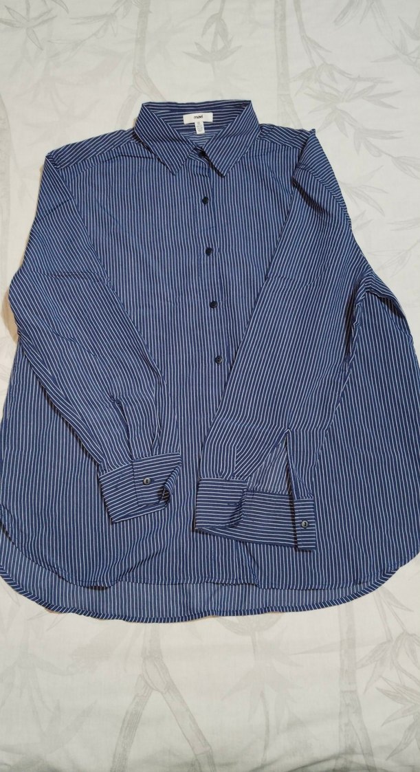 Kadın  Çizgili Uzun Kollu Gömlek 1 adet - Görsel 2