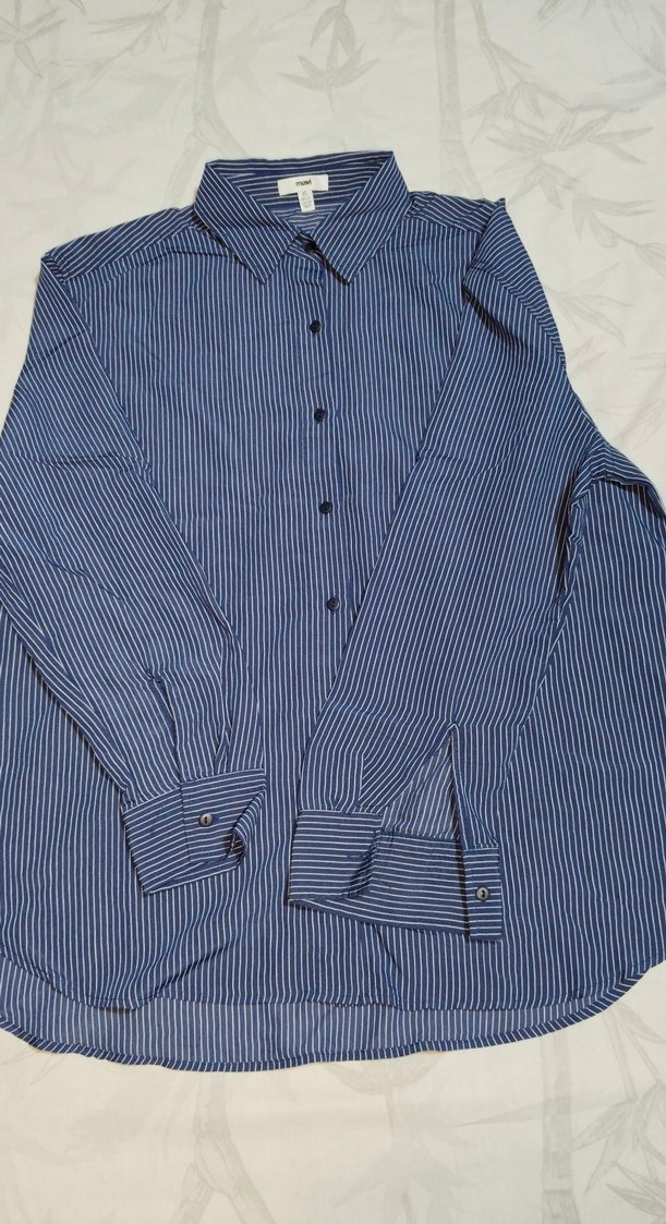 Kadın  Çizgili Uzun Kollu Gömlek 1 adet - Görsel 3