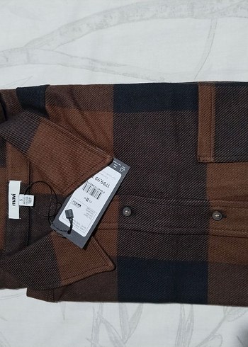 Mavi oversize kadın gömlek 1 adet  sıfır üründür. - Görsel 5