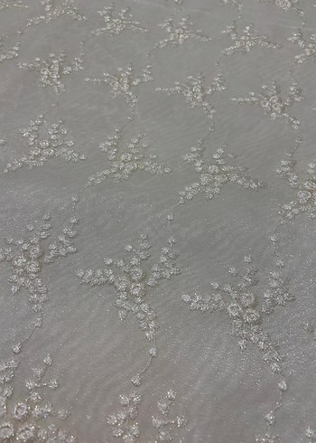 Nakışlı Beyaz Yatak Örtüsü - Görsel 4