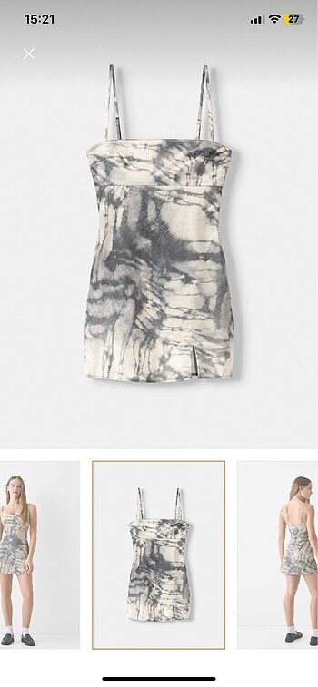 Bershka Saten elbise bershka