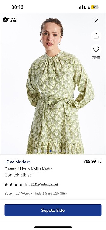 LCW elbise