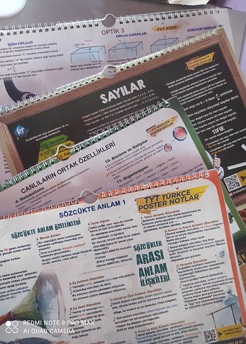 Tüm dersler Poster Notları ve Sayılar Konu Özetleri