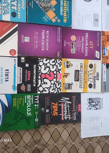 Beden Kimya ve Matematik tüm dersler AYT TYT Soru Bankaları