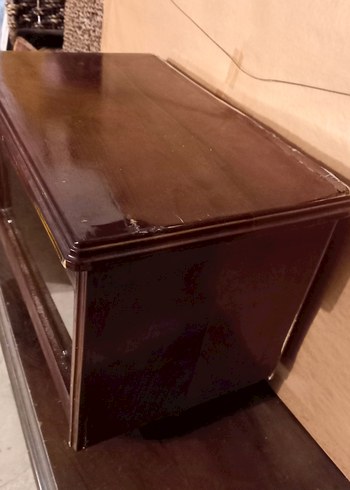 ANTİKA AHŞAP TÜLBENT SANDIĞI - Görsel 8