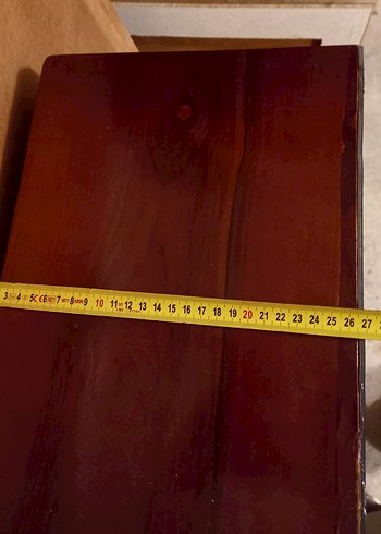 ANTİKA AHŞAP TÜLBENT SANDIĞI - Görsel 11