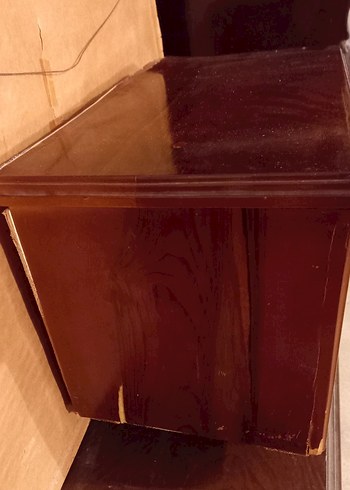 ANTİKA AHŞAP TÜLBENT SANDIĞI - Görsel 9