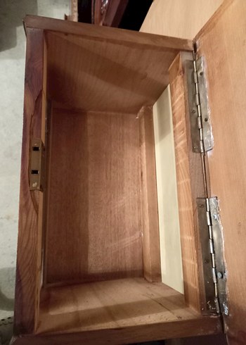 ANTİKA AHŞAP TÜLBENT SANDIĞI - Görsel 5