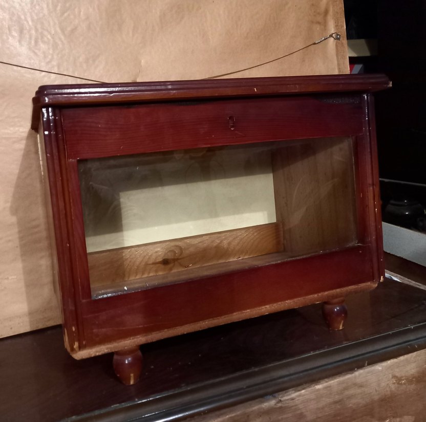 ANTİKA AHŞAP TÜLBENT SANDIĞI - Görsel 4