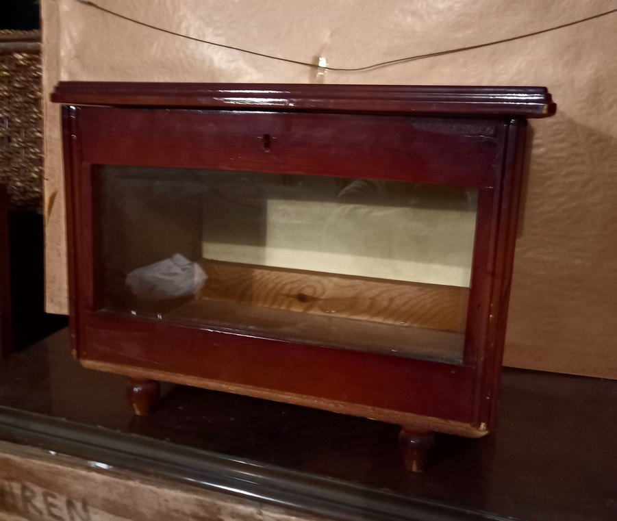 ANTİKA AHŞAP TÜLBENT SANDIĞI - Görsel 3