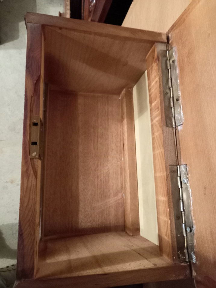 ANTİKA AHŞAP TÜLBENT SANDIĞI - Görsel 5