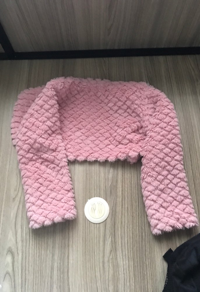 Kız Çocuk Pembe Triko Bolero - Görsel 3