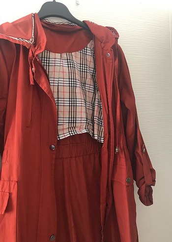 Kadın Kiremit rengi kap - Görsel 6