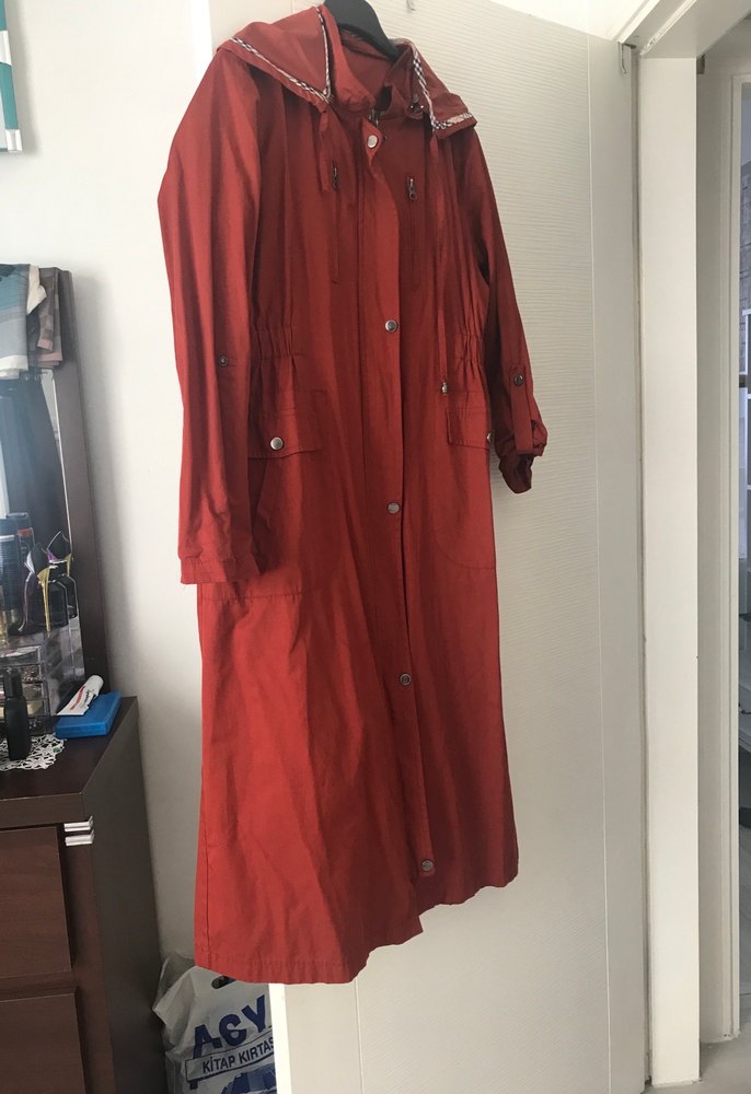 Kadın Kiremit rengi kap - Görsel 2