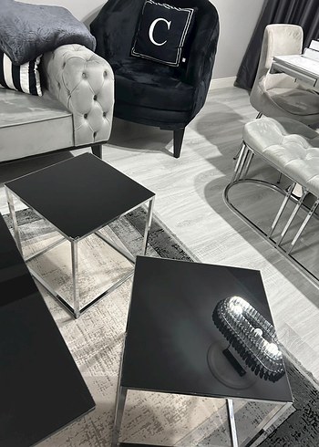  Beden siyah Renk Orta Salon Sehpa