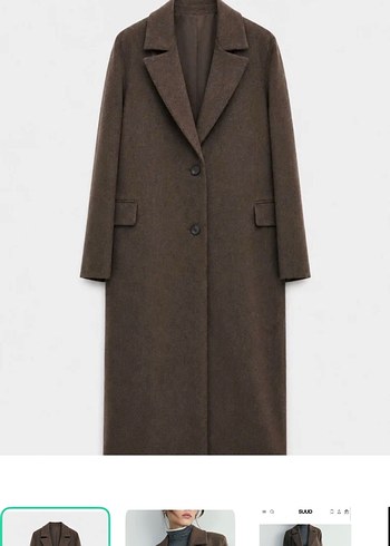 Suud Collection Suud Kahverengi Uzun Kaban