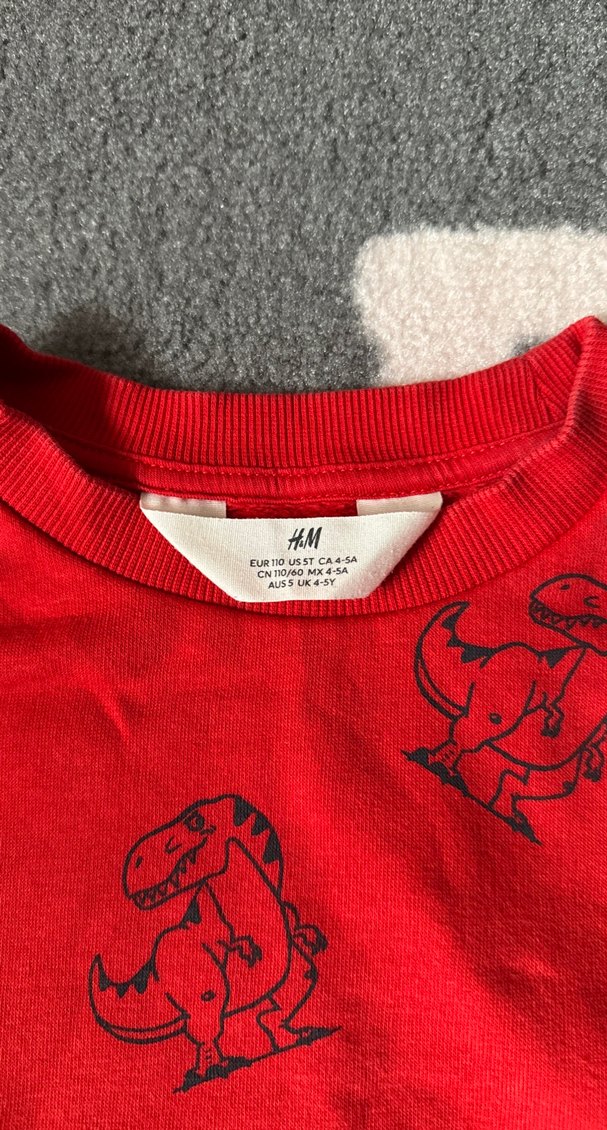 Kırmızı Baskılı Erkek Çocuk Sweatshirt - Görsel 2