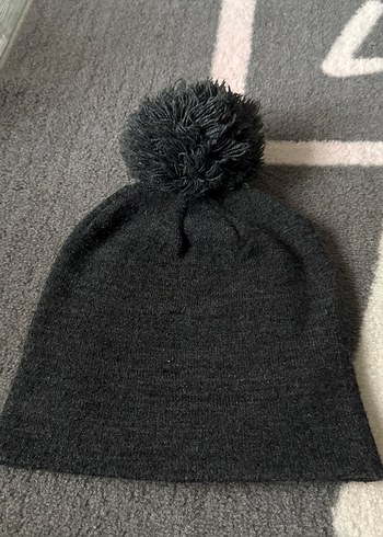 Gri Örgü Yün erkek çocuk Bere - Görsel 4