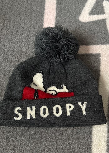 Gri Örgü Yün erkek çocuk Bere - Görsel 2