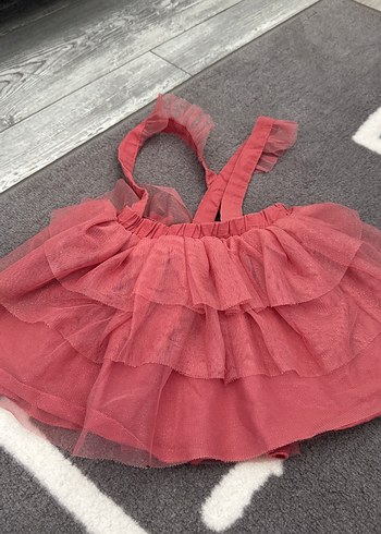 Pembe Fırfırlı Kız Çocuk Etek