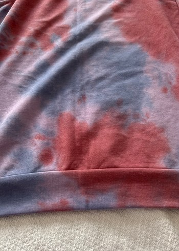 xs Beden bordo Renk Bordo Batik Desenli Kolsuz Salaş Üst