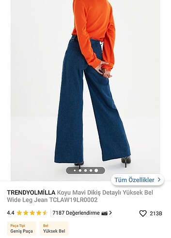 36 Beden lacivert Renk Trendyol Milla jean
