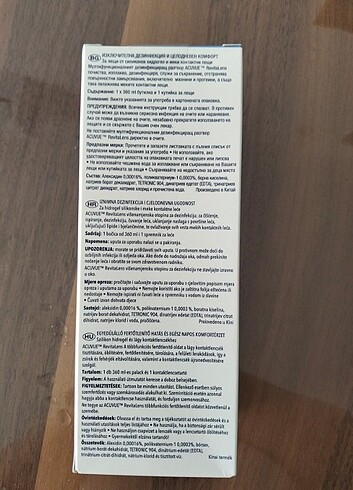 Beden Renk Acuvue RevitaLens Çok Amaçlı Dezenfektan Lens Solüsyonu
