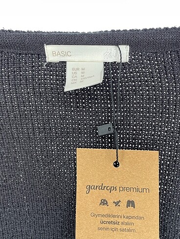 m Beden siyah Renk H&M Hırka %70 İndirimli.