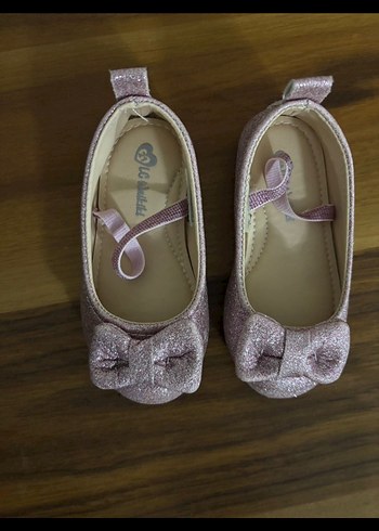 Lc Waikiki Pembe Parlak Fiyonk Detaylı Kız Babet