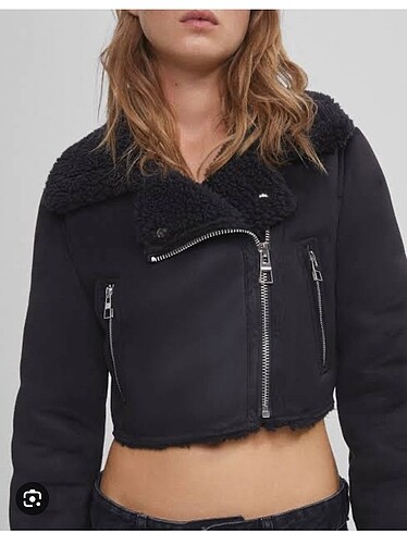 Bershka BERSHKA crop ceket
