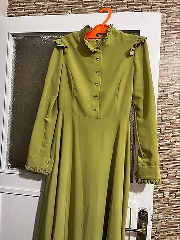 Diğer yesil uzun elbise