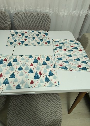 Beyaz Çam Ağacı Desenli 2'li Kupa Seti - Görsel 3