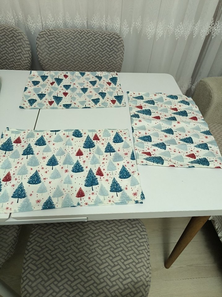 Beyaz Çam Ağacı Desenli 2'li Kupa Seti - Görsel 3