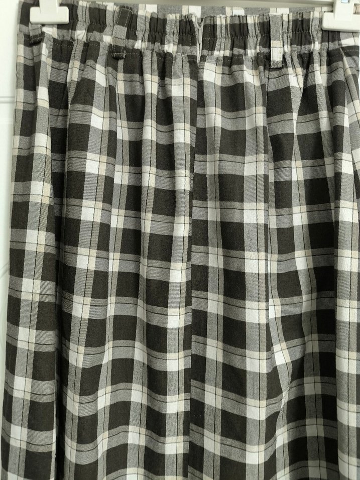 Ekoseli Midi Etek - Görsel 4