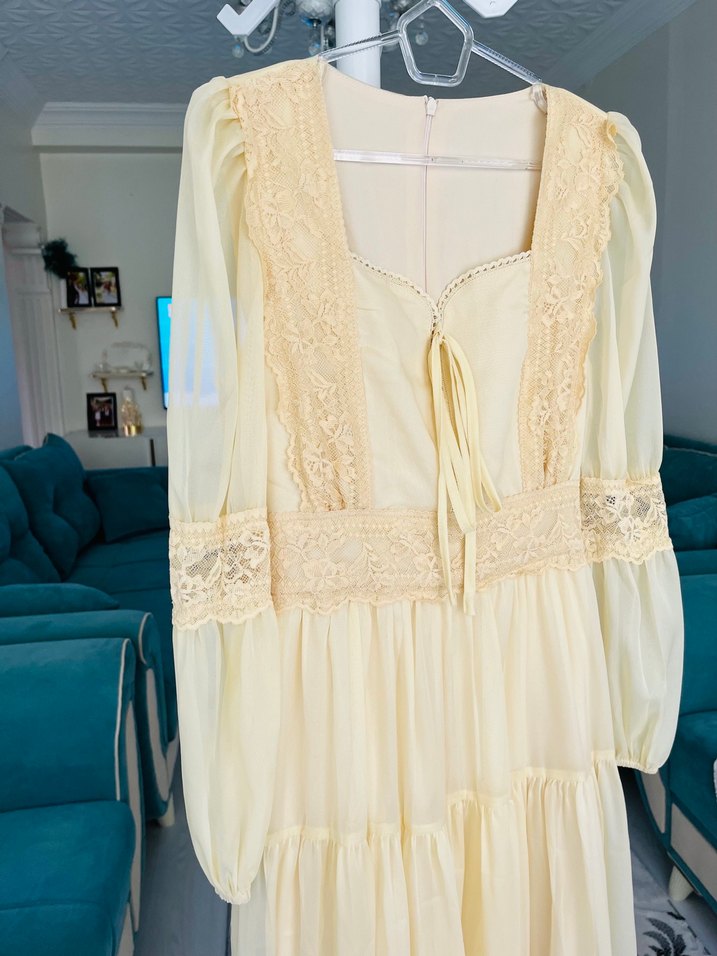 Romantik vintage Uzun Elbise — görsel 7/14