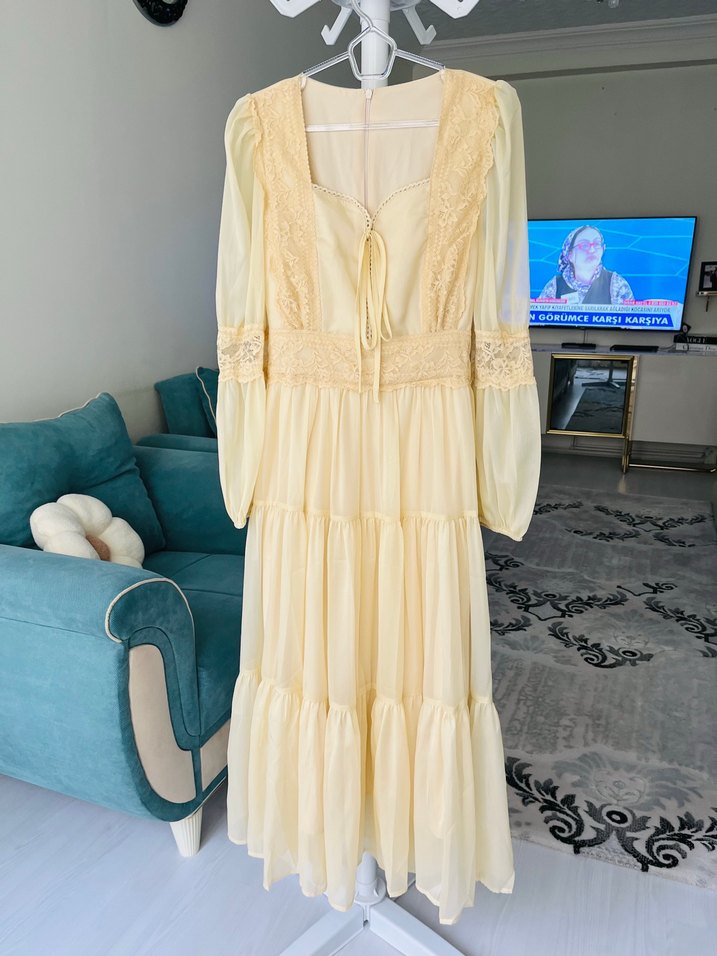 Romantik vintage Uzun Elbise — görsel 6/14