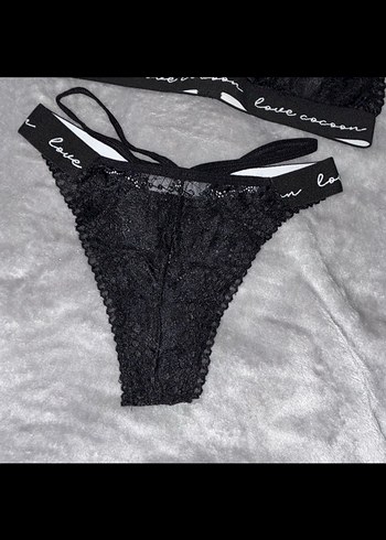 Siyah Dantelli Goth Spor Sütyen Takımı - Görsel 3