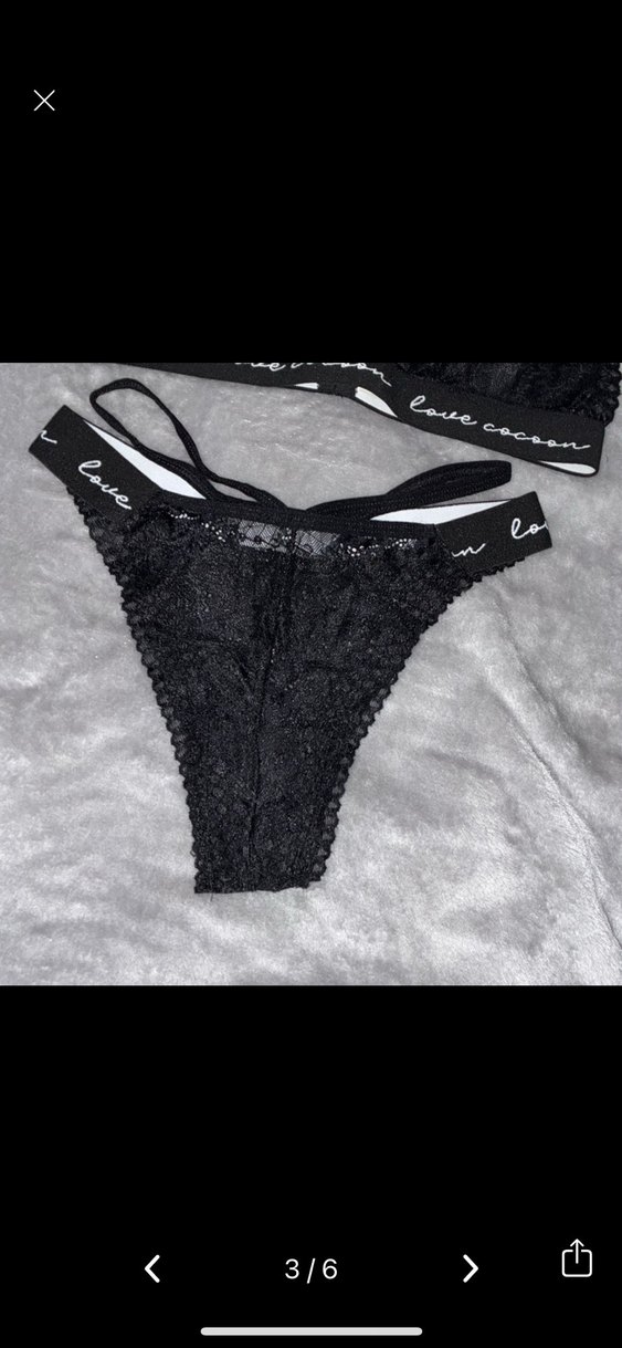 Siyah Dantelli Goth Spor Sütyen Takımı - Görsel 3